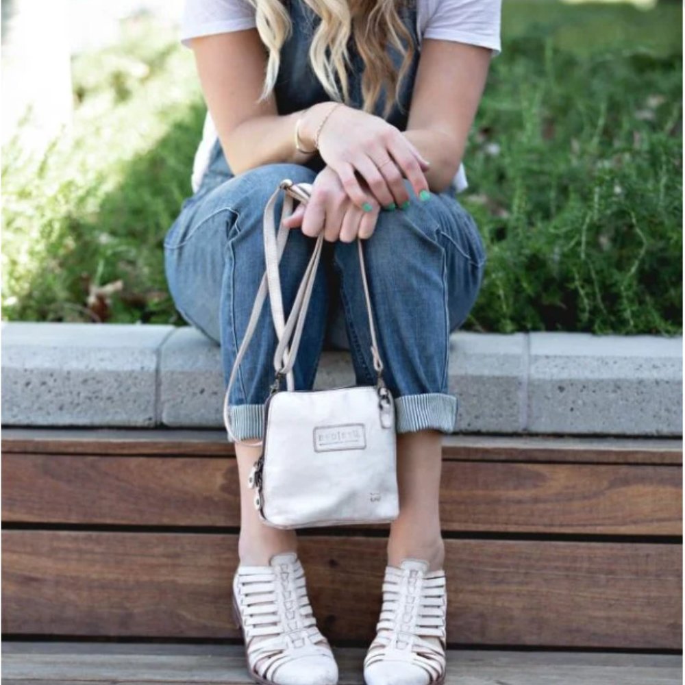 Bed l Stu Ventura Crossbody Leather Nectar Lux New - Picture 2 of 7